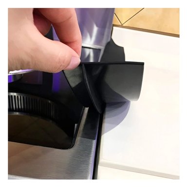 PACK4 PERFIL NEGRO SILICONA PARA BORDES ENCIMERA COCINA CON FIJACION ANTI GRASA - 5