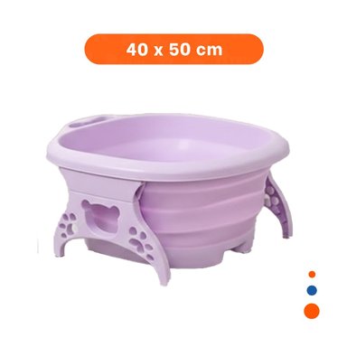 PACK6 RECIPIENTE PORTATIL CON MASAJEADOR DE PIES MORADO DE RELAJACION TOTAL - 4