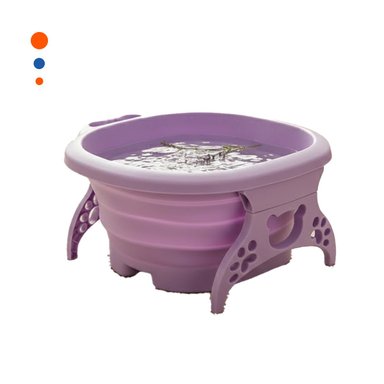 PACK2 DEPRESOR PORTATIL CON MASAJEADOR DE PIES MORADO PARA RELAJACION EN CASA Y+REGALO STICKER - 2
