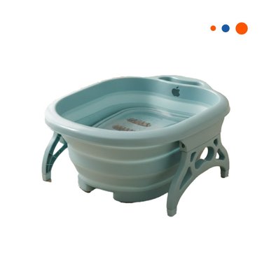 LAVADERO HIDROMASAJE PORTATIL PARA PIES CELESTE CON FUNCION DE MASAJE Y+REGALO STICKER - 3