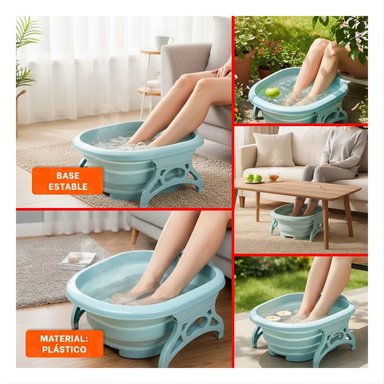 DEPRESOR PORTATIL CON MASAJEADOR DE PIES CELESTE PARA SPA EN CASA Y+POST IT - 5