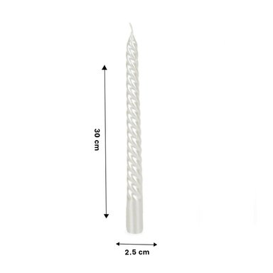 PACK4 CIRIOS LARGOS DE CERA CON ONDAS PARA AMBIENTES CALIDOS DEL HOGAR Y+PAPEL REGALO - 4