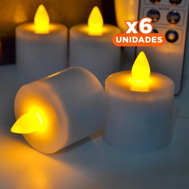 PACK6 LUCES LED DE AMBIENTACION PARA CREAR SENSACION DE CALIDEZ Y+REGALO STICKER - 1