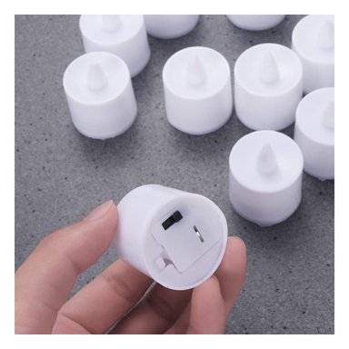 PACK12 LUCES TIPO VELA LED PARA AMBIENTES DEL HOGAR CON ESTILO TRADICIONAL Y+REGALO STICKER - 5