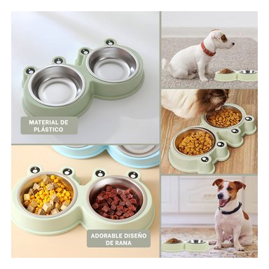 PACK12 JUEGO DOBLE DESMONTABLE RANA PARA PERRO Y GATO EN CASA Y+PAPEL REGALO - 2