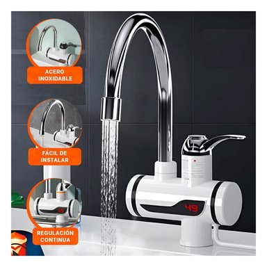 PACK4 UNIDAD CALENTADORA DE AGUA BLANCO CON ACABADO FINO PARA ENTORNO DOMESTICO - 5
