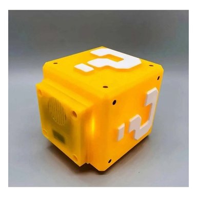 PACK6 LUZ LED CON SONIDO AMBIENTAL EN FORMA DE CUBO AMARILLO DIGITAL - 2
