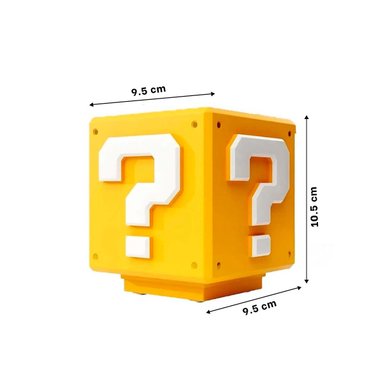 PACK6 LUZ LED CON SONIDO AMBIENTAL EN FORMA DE CUBO AMARILLO DIGITAL - 4