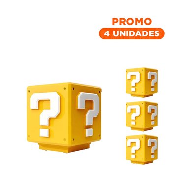 PACK4 LUZ LED DECORATIVA CUBO AMARILLO CON SONIDO PARA ESPACIOS GAMER Y+REGALO STICKER - 1