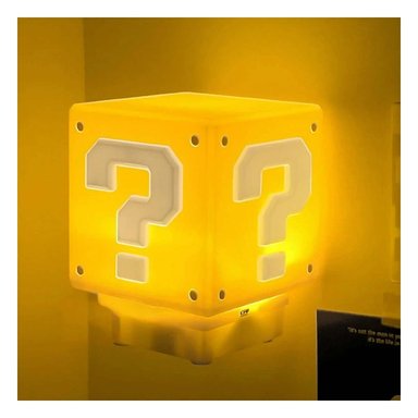 PACK4 LUZ LED DECORATIVA CUBO AMARILLO CON SONIDO PARA ESPACIOS GAMER Y+REGALO STICKER - 5
