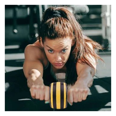 PACK2 TAMBORIN ABDOMINAL PARA EJERCICIOS DE CORE INTENSIVOS AMARILLO - 2