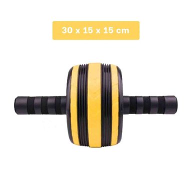 PACK6 RUEDIN ABDOMINAL PORTATIL PARA CASA AMARILLO Y+REGALO STICKER - 4