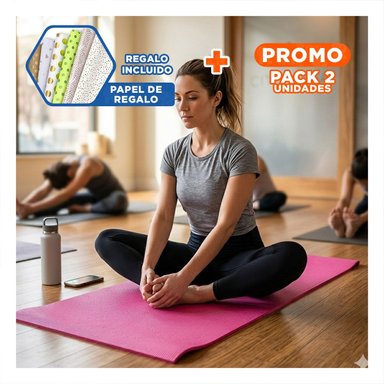 PACK2 ALFOMBRA ANTIDESLIZANTE 10MM DE GOMA EVA 61X183CM Y+PAPEL REGALO - 1