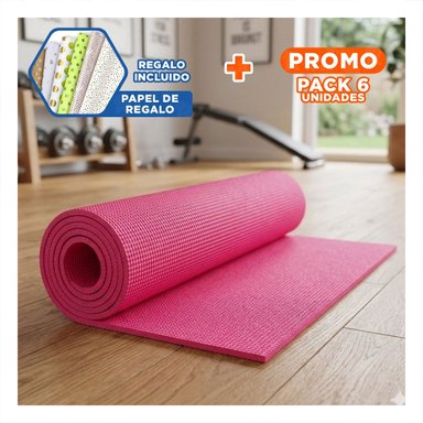 PACK6 BASE GRUESA 10MM DE GOMA EVA 61X183CM ROSADO Y+PAPEL REGALO - 1