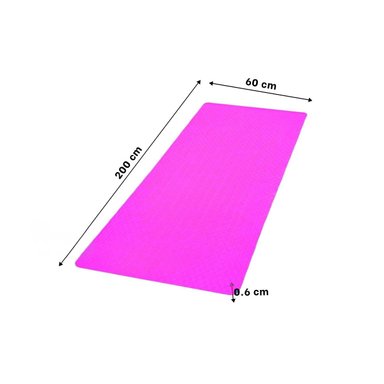 PACK4 COLCHONETA LIGERA 6MM ROSADO DE GOMA EVA Y+PAPEL REGALO - 4
