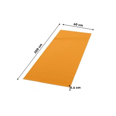 ALFOMBRA PARA EJERCICIO 6MM ANARANJADA DE GOMA EVA Y+PAPEL REGALO - 4