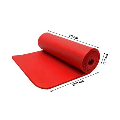 PACK2 SOPORTE PARA TRABAJO CORPORAL EN CASA 8MM ROJO Y+REGALO STICKER - 4
