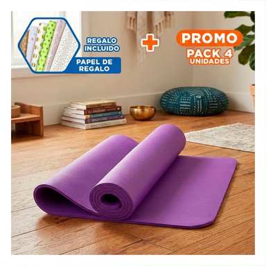 PACK4 LAMMINA ENROLLABLE PARA ACTIVIDAD FISICA DIARIO 8MM LILA Y+PAPEL REGALO - 1