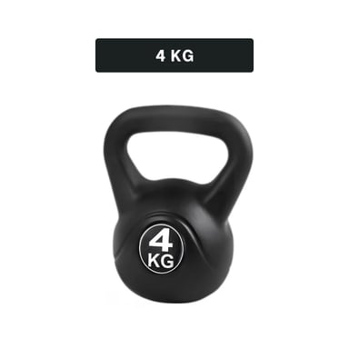 KETTLEBELL COMPACTA PARA EJERCICIOS FUNCIONALES NEGRO 4 KG Y+PAPEL REGALO - 4