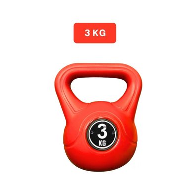 PESO RUSO PARA TRABAJO FUNCIONAL DIARIO 3 KG ROJO Y+POST IT - 4