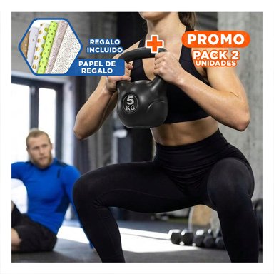 PACK2 EQUIPO PARA EJERCICIOS FUNCIONALES EN CASA NEGRO 5 KG Y+PAPEL REGALO - 1