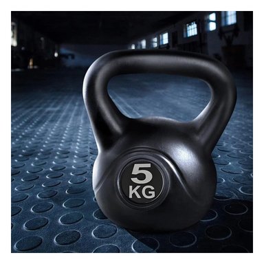 PACK6 KETTLEBELL PARA SESIONES RAPIDAS Y EFECTIVAS NEGRO 5 KG Y+REGALO STICKER - 3