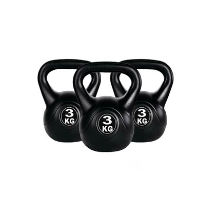 MANCUERNA RUSA NACIONAL PARA EJERCICIOS DE CUERPO COMPLETO NEGRO 3 KG Y+REGALO STICKER - 3