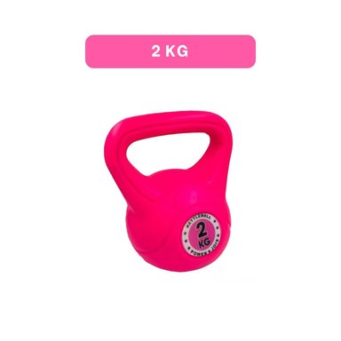 PESA PROFESIONAL NACIONAL PARA EJERCICIOS EN HOGAR 2 KG FUCSIA Y+LIGAS REGALO - 4