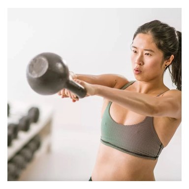 KETTLEBELL DE ENTRENAMIENTO PARA POTENCIAR RESISTENCIA 10 KG NEGRO - 2