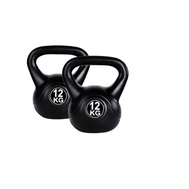 KETTLEBELL PROFESIONAL NACIONAL PARA FUERZA 12 KG NEGRO Y+REGALO STICKER - 3