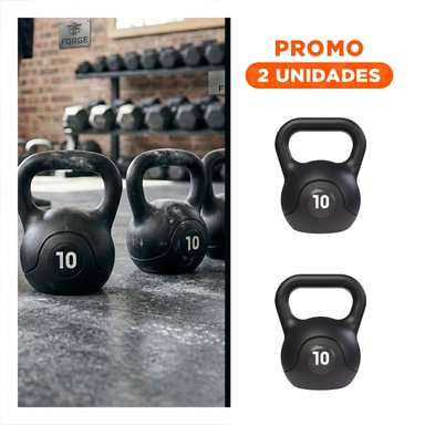 PACK2 IMPLEMENTO RUSO PARA TRABAJO CORPORAL COMPLETO 10 KG NEGRO - 1