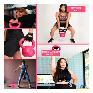 PACK6 CARGA RUSA COMPACTA PARA ENTRENAMIENTO FUNCIONAL 3 KG FUCSIA Y+PAPEL REGALO - 3