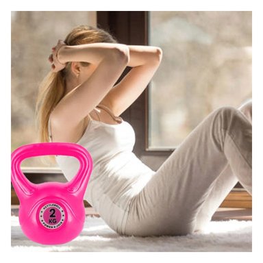PESA COMPACTA NACIONAL PARA FUERZA Y RESISTENCIA 2 KG FUCSIA Y+POST IT - 2