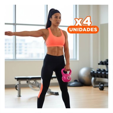 PACK4 EQUIPO RUSO DEPORTIVO PARA CORE Y RESISTENCIA 3 KG FUCSIA - 1