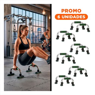 PACK6 SUPERFICIE COMPACTA PUSH UP CONFORTABLE Y LIGERA VERDE NEUTRO - 1