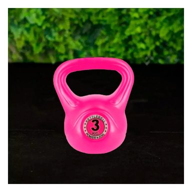 PACK2 EQUIPO RUSO DE HIERRO PARA ENTRENAMIENTO FUNCIONAL 3 KG FUCSIA - 5