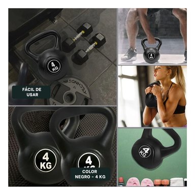 PACK6 CARGA PROFESIONAL PARA TONIFICACION DE TODO EL CUERPO NEGRO 4 KG Y+PAPEL REGALO - 3