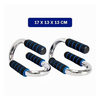 PACK4 TARIMA PUSH UP COMPACTA Y ERGONOMICA PARA TONIFICAR FORMA S AZUL Y+REGALO STICKER - 4