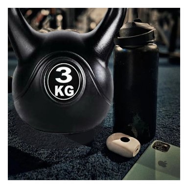 PACK2 EQUIPO FITNESS NACIONAL COMPACTO PARA ESPACIOS REDUCIDOS NEGRO 3 KG Y+REGALO STICKER - 5