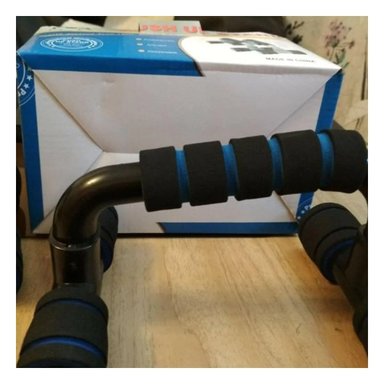 PACK4 APOYO PUSH UP ESTABLE Y CONFORTABLE PARA EJERCICIOS FORMA C NEGRO - 5