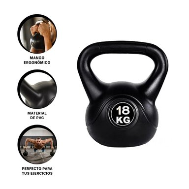 HERRAMIENTA RUSA PARA POTENCIAR RENDIMIENTO FISICO 18 KG NEGRO - 3