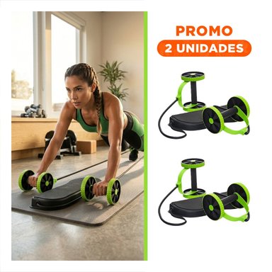 PACK2 RUEDA PORTATIL PARA CORE Y PLANCHAS CON RESISTENCIA VERDE - 1