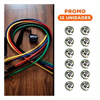 PACK12 CUERDAS PARA CORE BRAZOS Y PIERNAS EN RUTINA YOGA Y+REGALO STICKER - 1