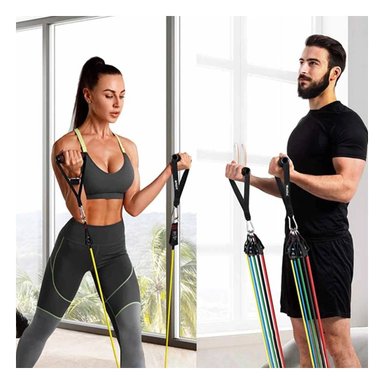 PACK6 TIRAS PARA CORE BRAZOS Y PIERNAS DURANTE EJERCICIOS YOGA Y+REGALO STICKER - 5