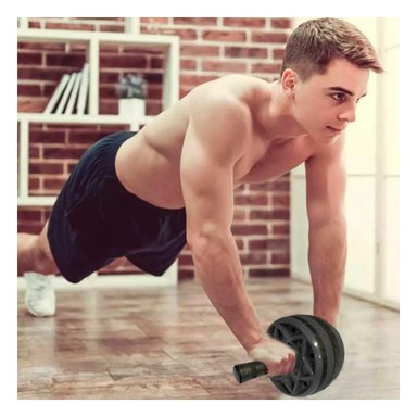 PACK2 RULO ABDOMINAL DOBLE PARA SESIONES DE FUERZA Y EQUILIBRIO NEGRO - 2