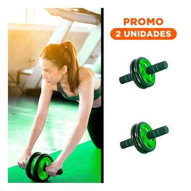 PACK2 ARO ABDOMINAL DOBLE CON TAPETE PROTECTOR PARA RUTINAS CELESTE - 1