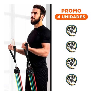 PACK4 TIRAS PARA ESTIRAMIENTO TONIFICACION Y MOVILIDAD YOGA Y+REGALO STICKER - 1
