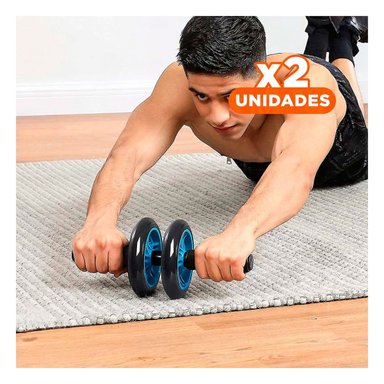 PACK2 ACCESORIO DE ENTRENAMIENTO PARA ABDOMEN EN CASA CELESTE Y+REGALO STICKER - 1