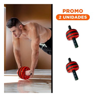 PACK2 RUEDIN PARA TONIFICAR ABDOMEN Y CORE MIENTRAS MEJORA MOVILIDAD ROJO - 1