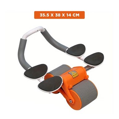 PACK2 RUEDA ABDOMINAL 2 EN 1 CON CONTADOR ANALOGICO Y BASE ESTABLE NARANJA Y+REGALO STICKER - 4